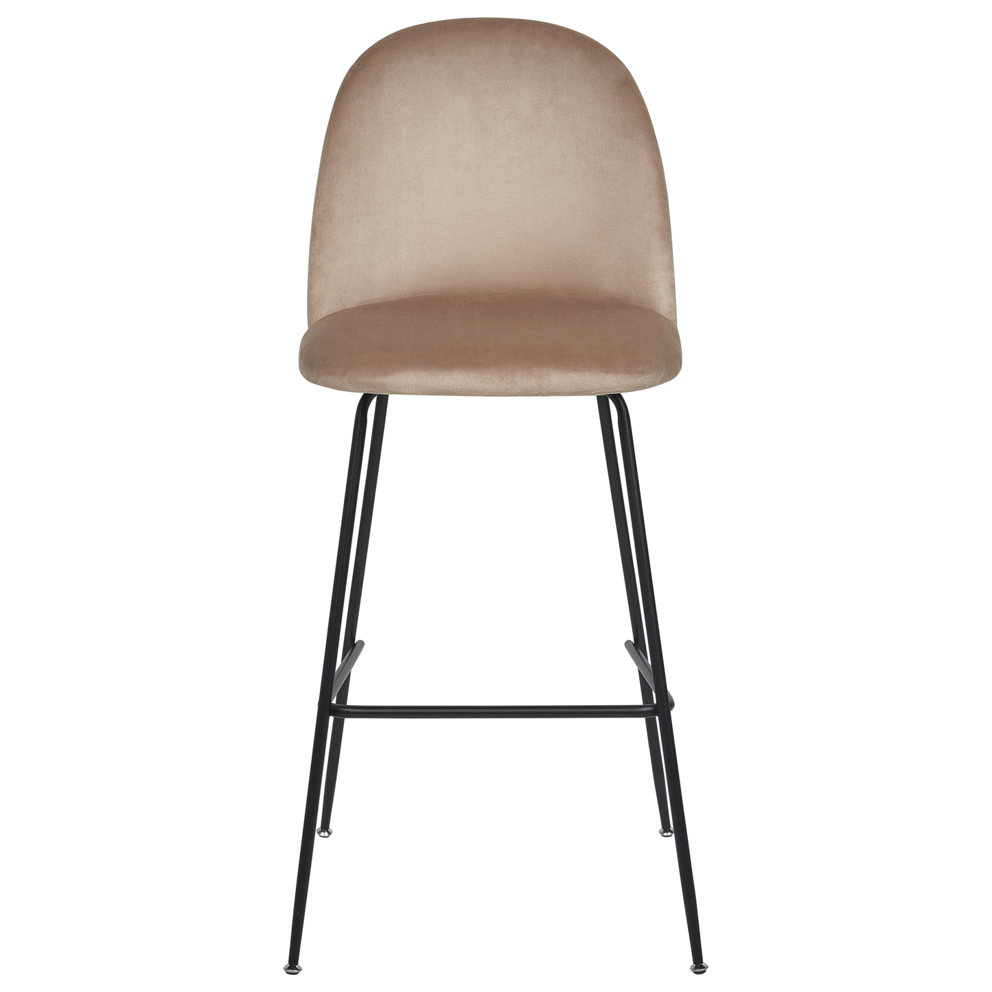 Design Taupe Velvet Counter Height Bar Chairs Set of 2