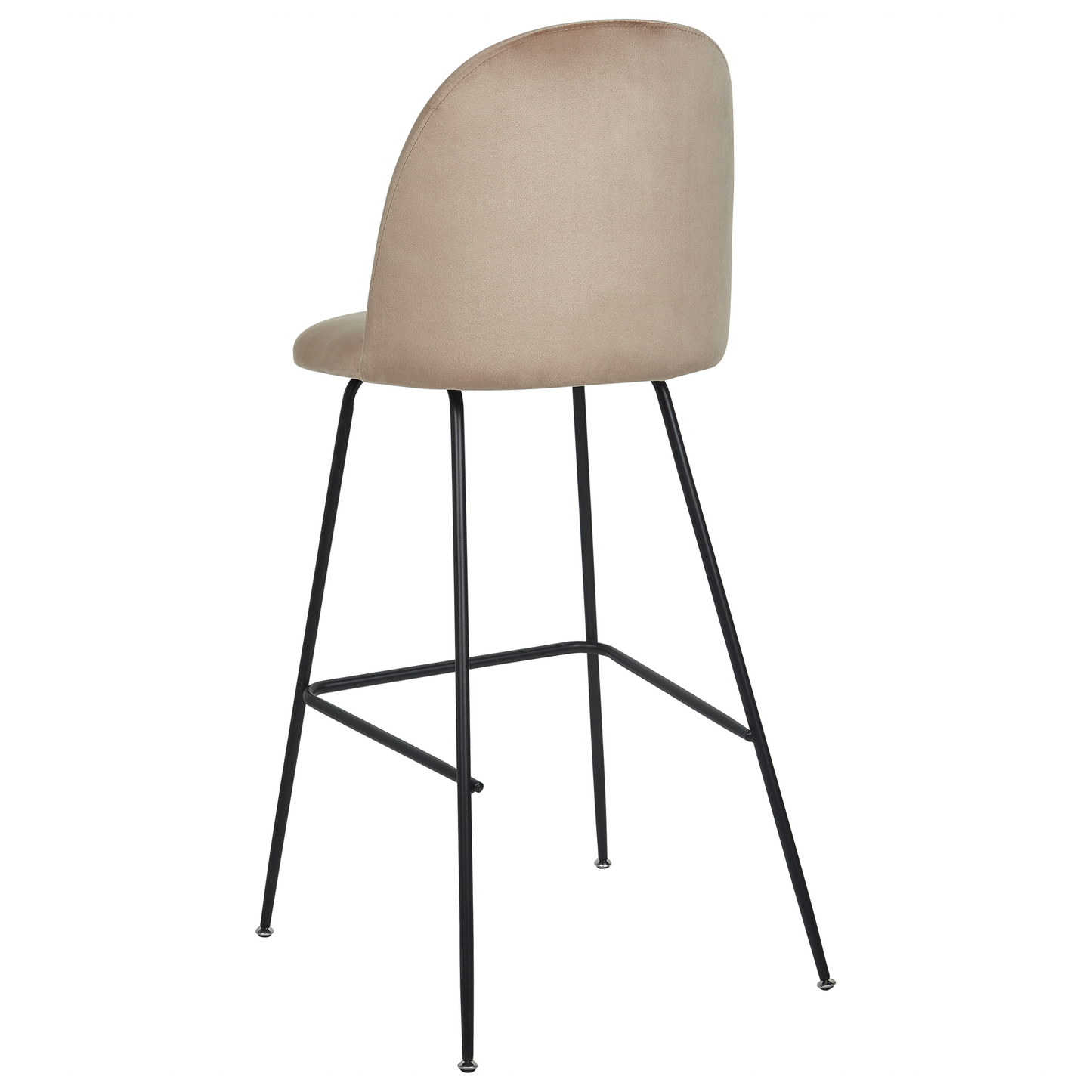 Design Taupe Velvet Counter Height Bar Chairs Set of 2