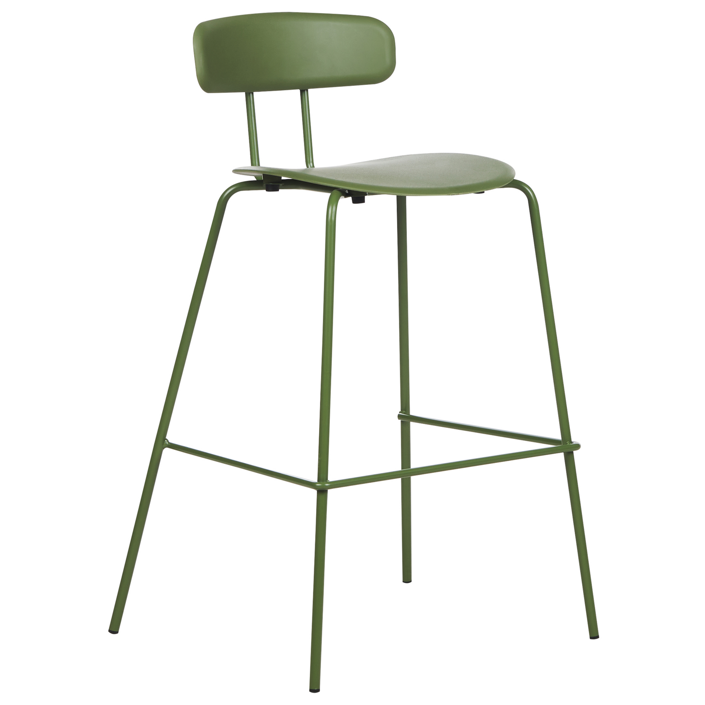 Greenline Bar Stools Set of 2 Counter Height Green Plastic Seats