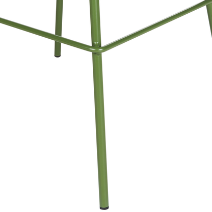 Greenline Bar Stools Set of 2 Counter Height Green Plastic Seats