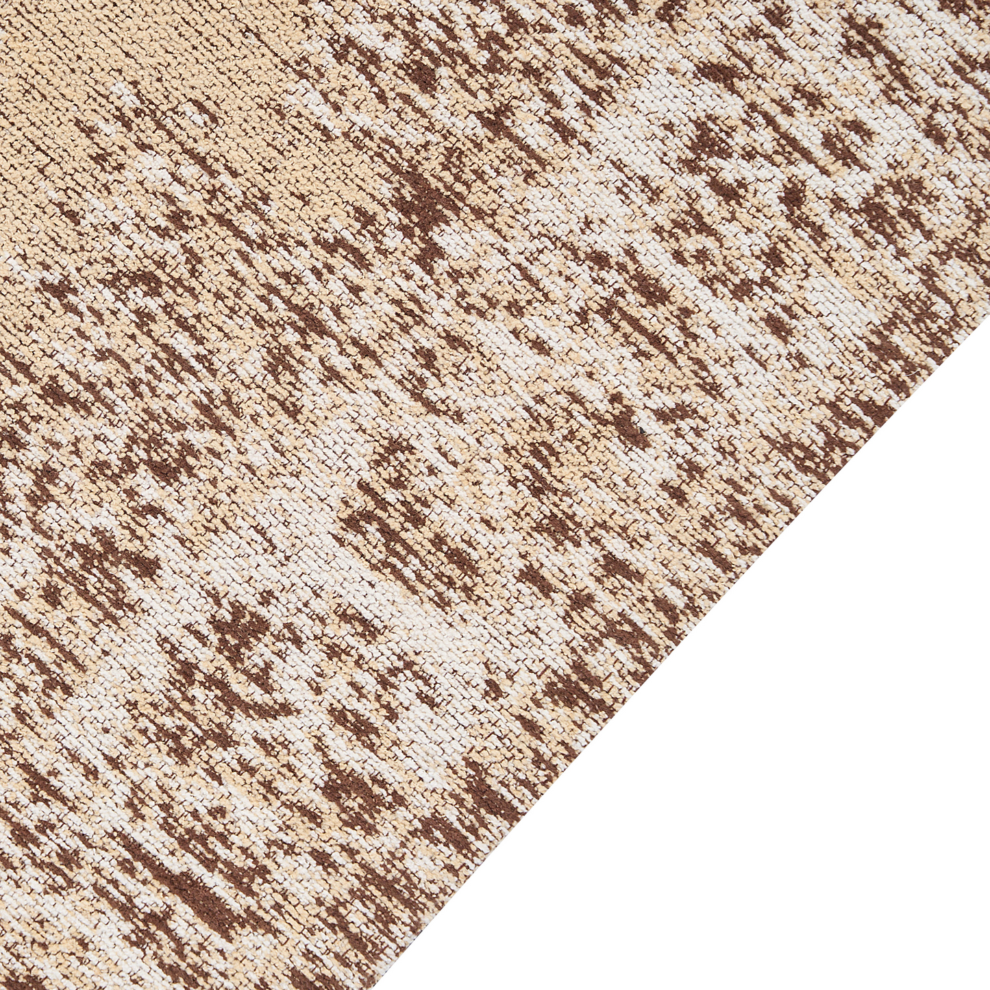Runner Rug Beige 80 x 300cm Oriental Distressed