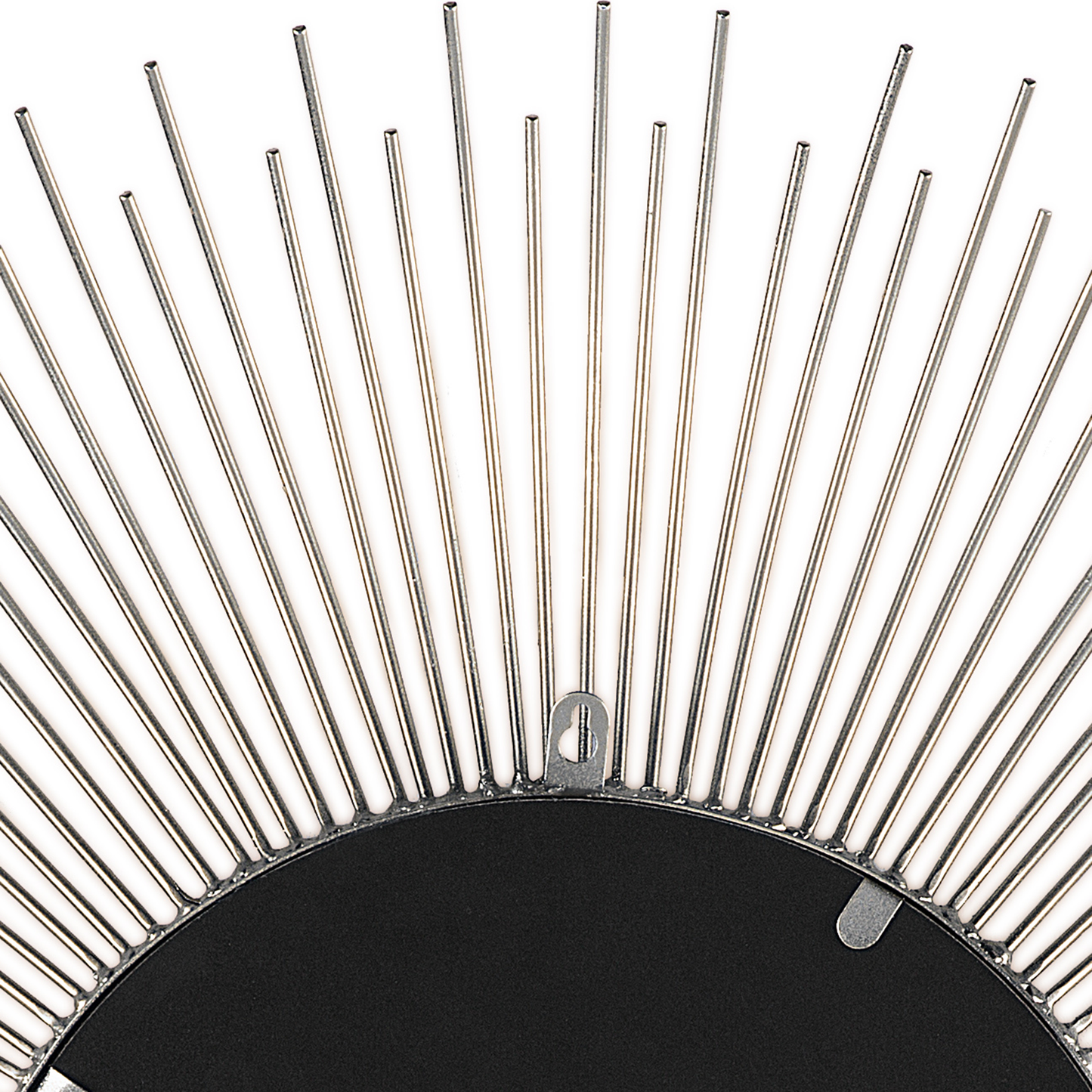 Wall Mounted Silver 80cm Round Sunburst Mirror