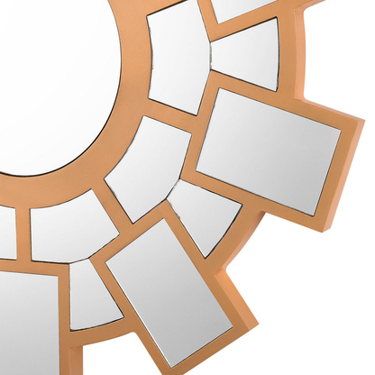 Sunburst Home Wall Mirror Gold 80cm Sunburst Frame Living Room