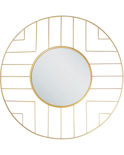 Modern Wall Mirror Gold Round 60cm