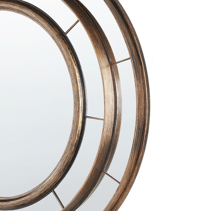 Home Gold Round Wall Mirror 40cm Diameter