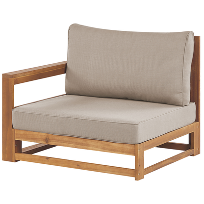 Acacia 2 Sofas 4 Seater Set With Coffee Table Light Brown