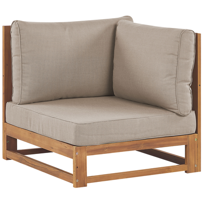 Acacia 2 Sofas 4 Seater Set With Coffee Table Light Brown
