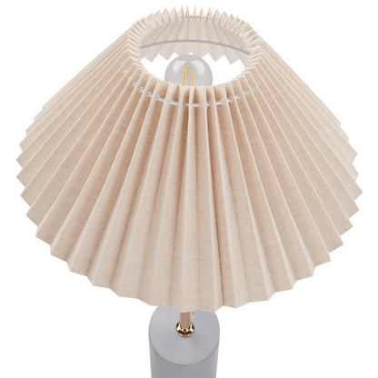 Bedside Lamp Adjustable Beige Shade Concrete Base 68cm