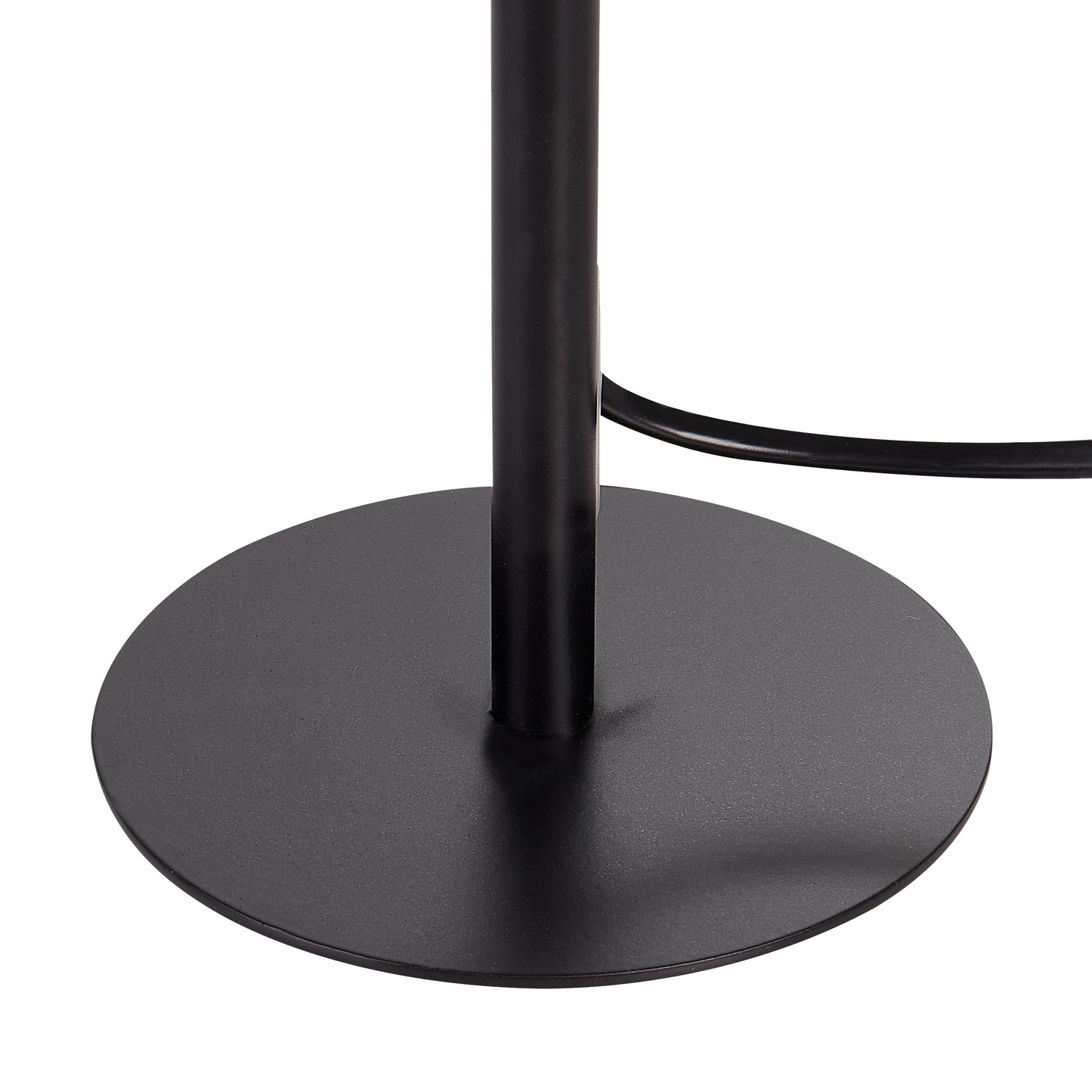 Boucle Drum Shade Bedside Table Lamp 40cm Metal Base