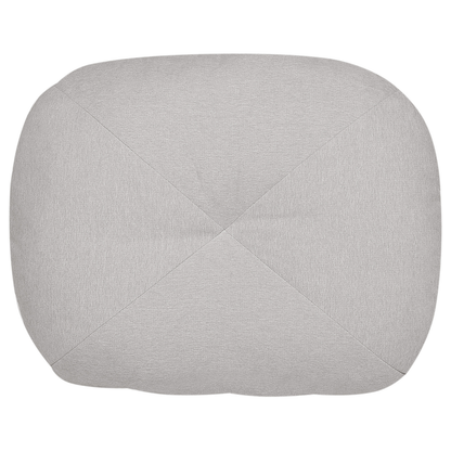 Sofa Pouffe Bed Light Grey Fabric Fold Out Single Sleeper