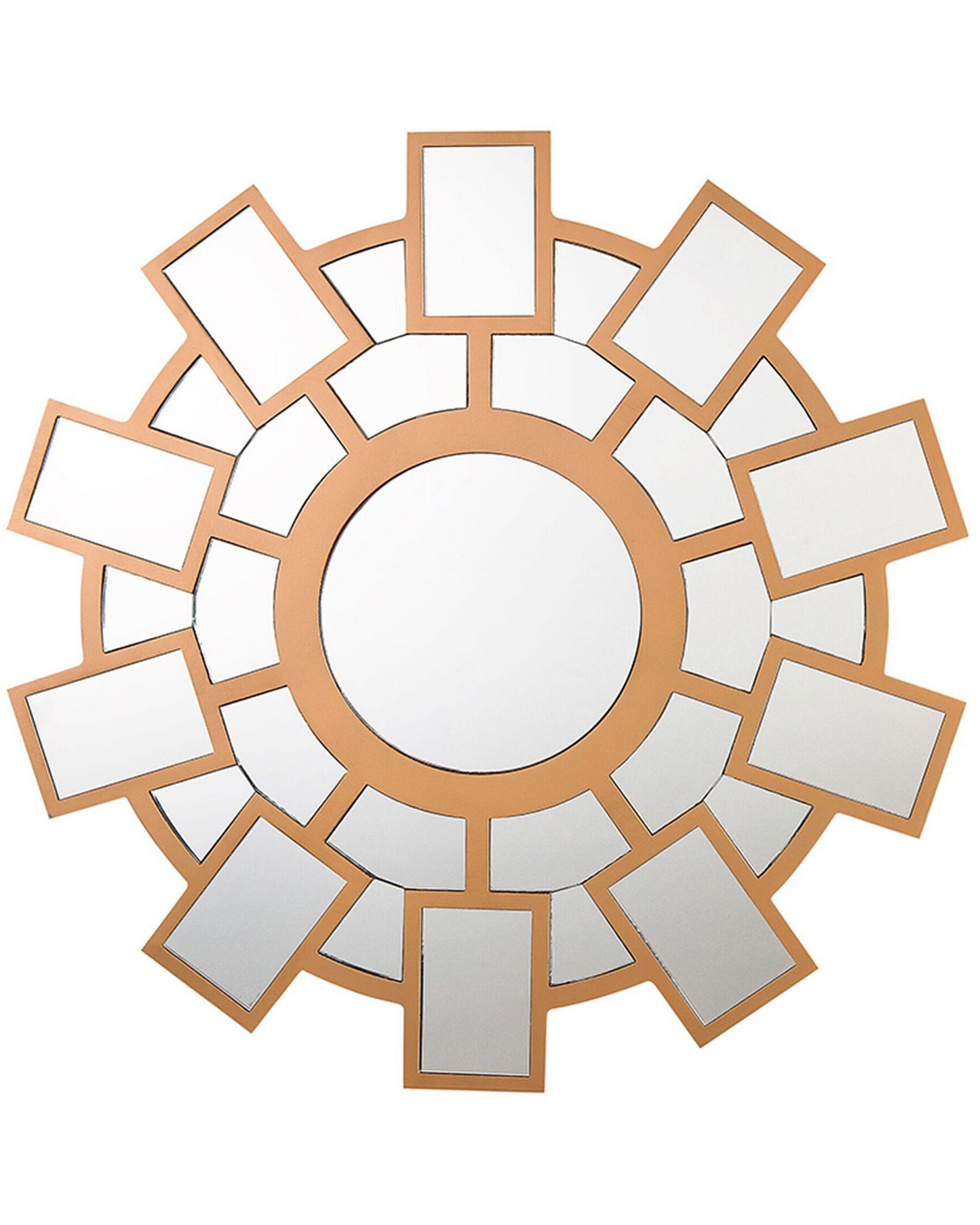 Sunburst Home Wall Mirror Gold 80cm Sunburst Frame Living Room