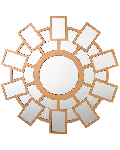 Sunburst Home Wall Mirror Gold 80cm Sunburst Frame Living Room