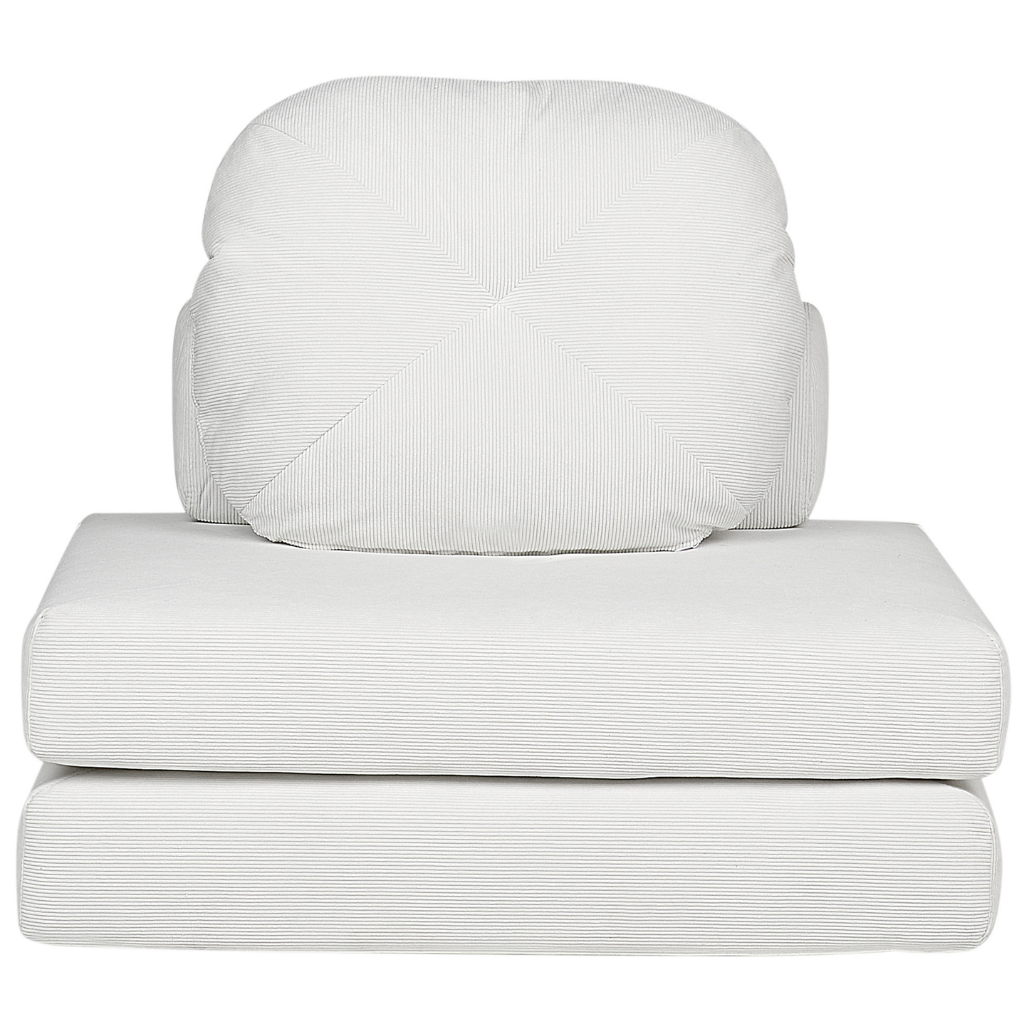 Sofa Pouffe Bed White Jumbo Cord Convertible Sleeper