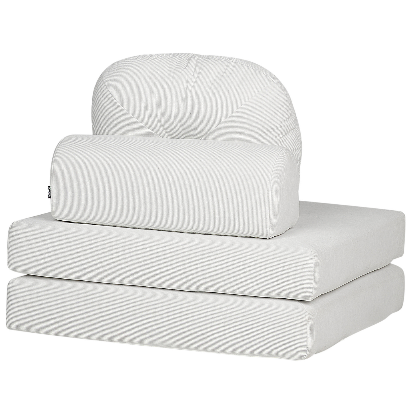 Sofa Pouffe Bed White Jumbo Cord Convertible Sleeper