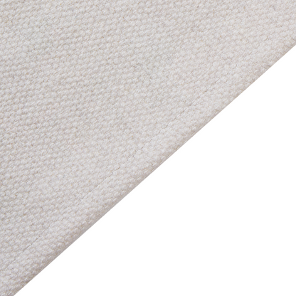 Area Rug Low Pile White Multicolor Cotton Stars 140 x 200cm