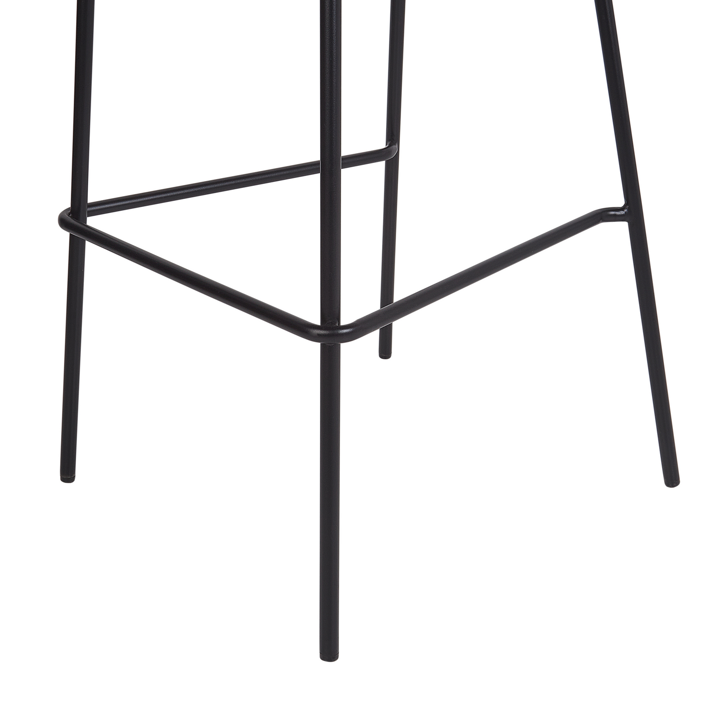 Boucle Bar Chairs Set Of 2 Light Beige Armless Iron Legs