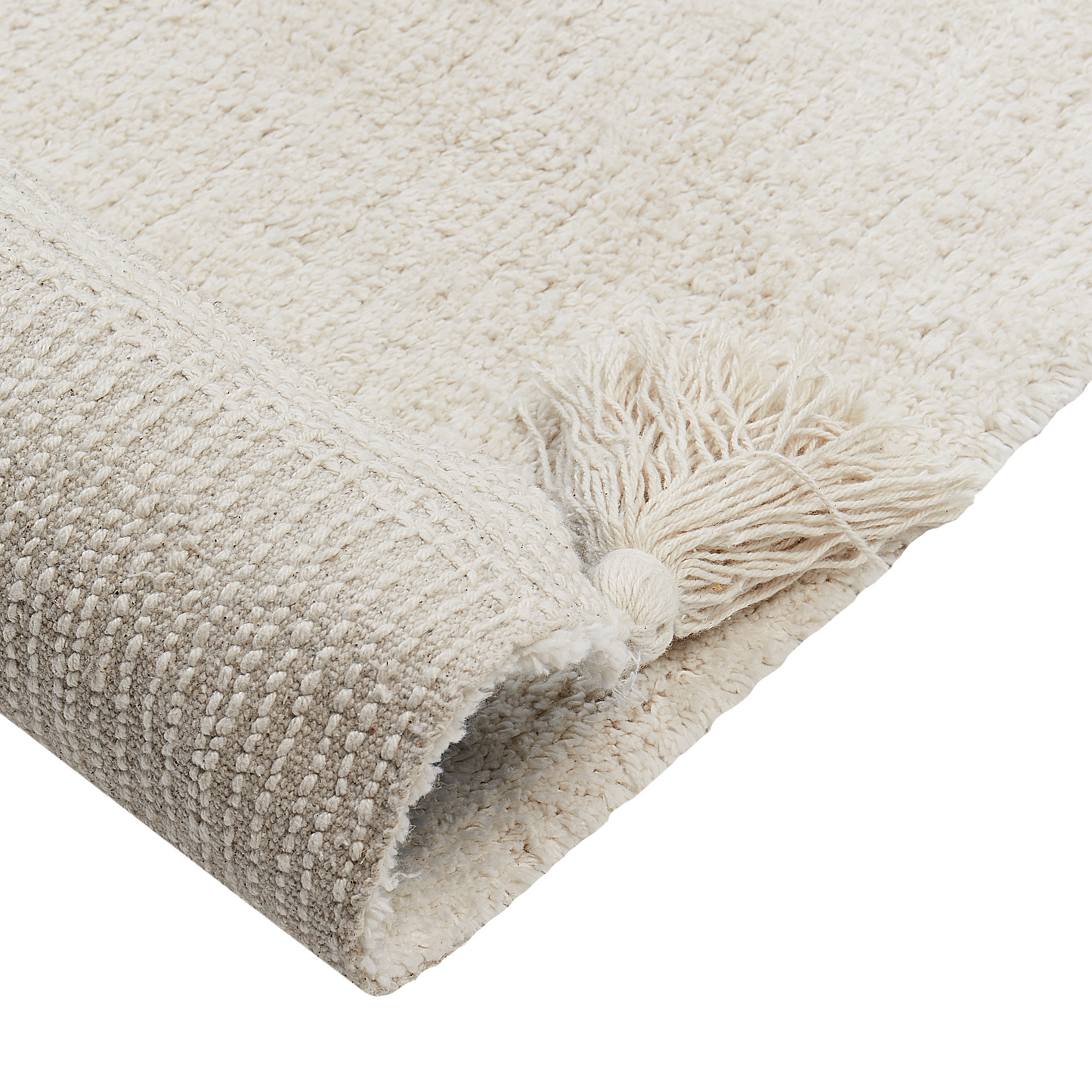 Kids Teddy Bear Print Rug 140 x 200cm Beige Cotton