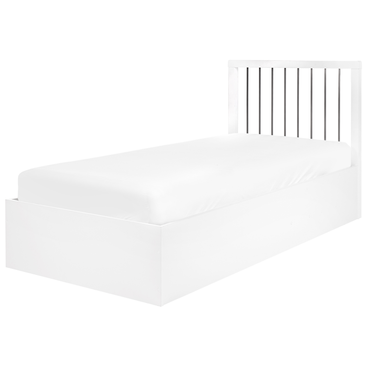 EverRest Slatted Bed Frame White 90x200 Ottoman Storage EU Single