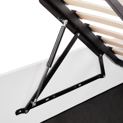 EverRest Slatted Bed Frame White 90x200 Ottoman Storage EU Single