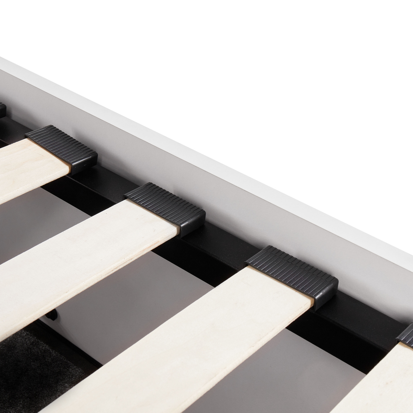 EverRest Slatted Bed Frame White 90x200 Ottoman Storage EU Single