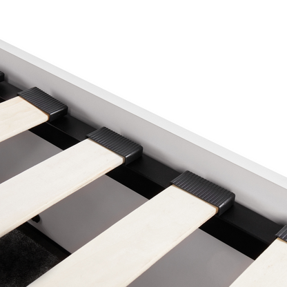 EverRest Slatted Bed Frame White 90x200 Ottoman Storage EU Single