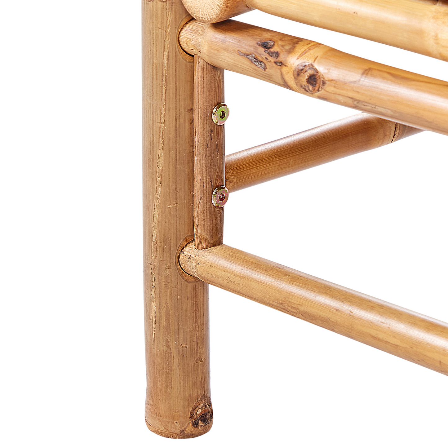 Taupe Bamboo Ottoman Cushion Module Modular Sofa Element