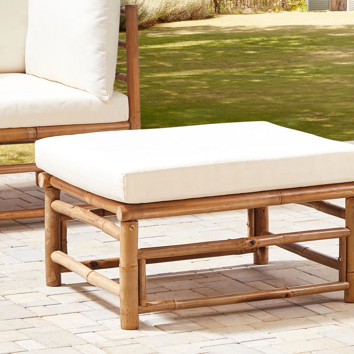 Ottoman Modular Sofa Element Off White Cushions