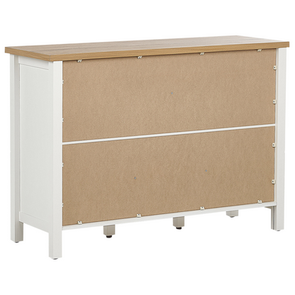 Lumina Sideboard White And Light Brown MDF With 2 Drawers And 3 Doors