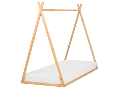 Kids House Bed Light Pine Wood 3ft Single
