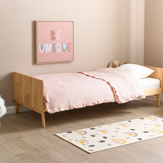 EU Single Bed Frame 90 x 200cm Slatted Base