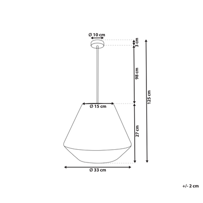 Pendant Lamp Natural Straw Shade Black Iron Base