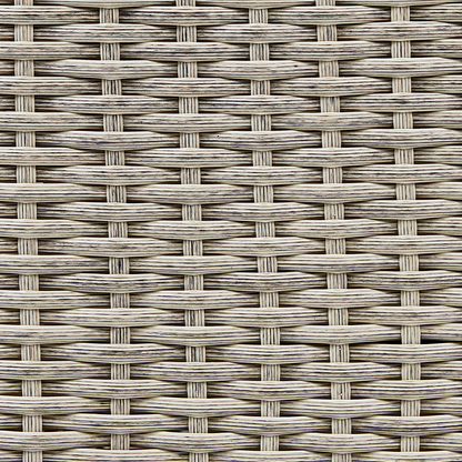 Wheeled Plant Pot Brown PE Rattan Indoor Outdoor Inserts