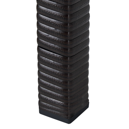 Raised Planter Box Brown PE Rattan With 3 Inserts