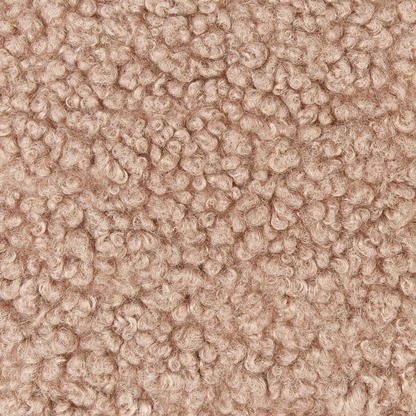 Rocking Chair Sand Beige Boucle With Tufted Biscuit Upholstery
