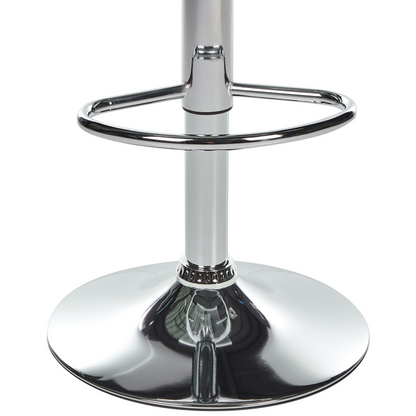Set of 2 Transparent Acrylic Swivel Gas Lift Bar Stools