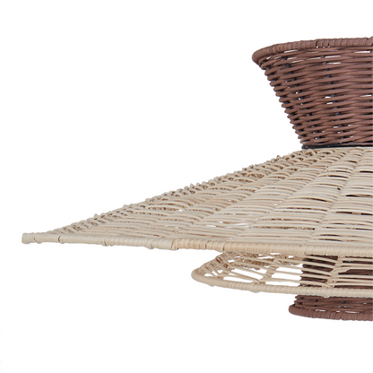 Rattan Pendant Lamp Natural Brown Beige Boho Style