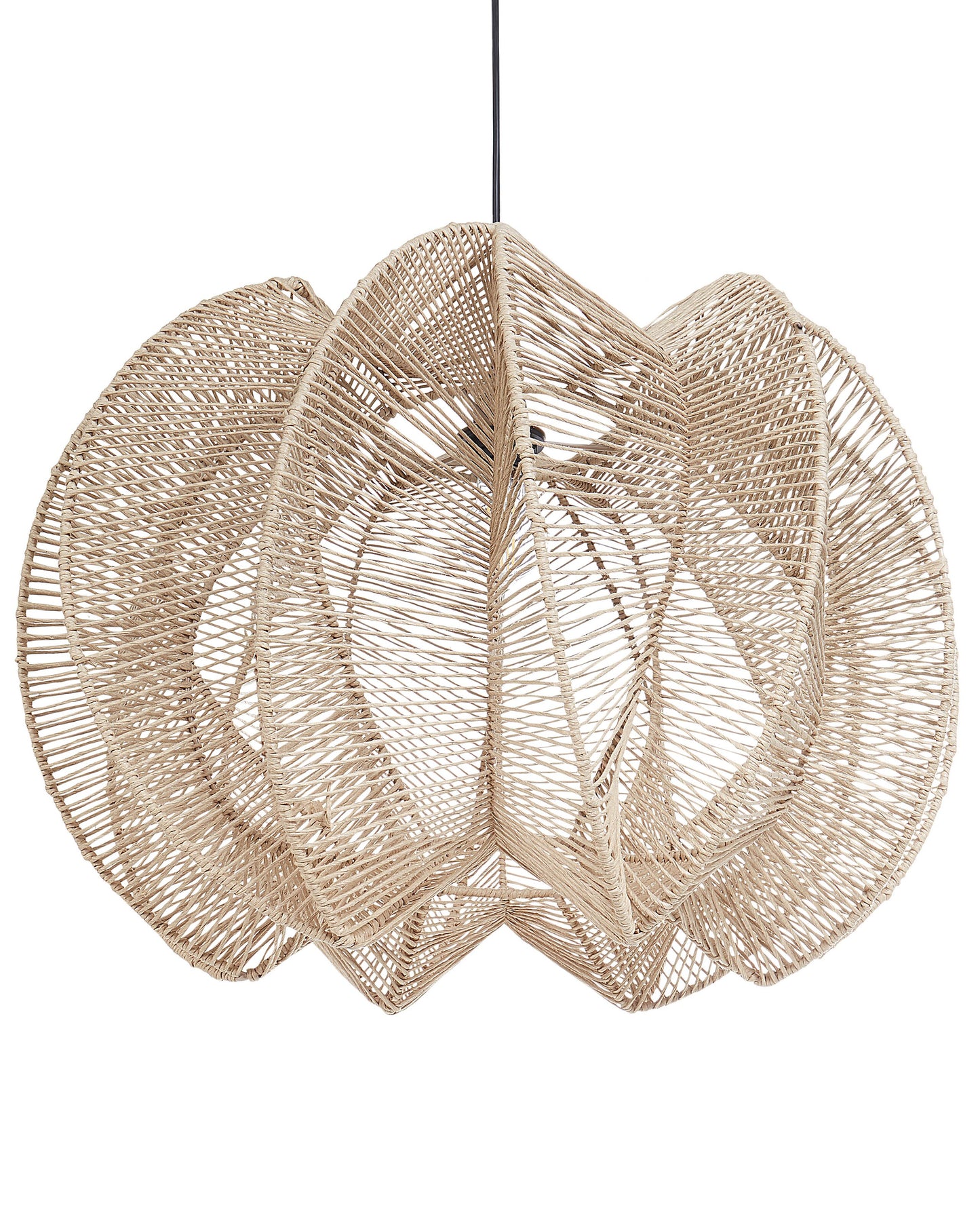 Boho Natural Paper Rope Pendant Lamp