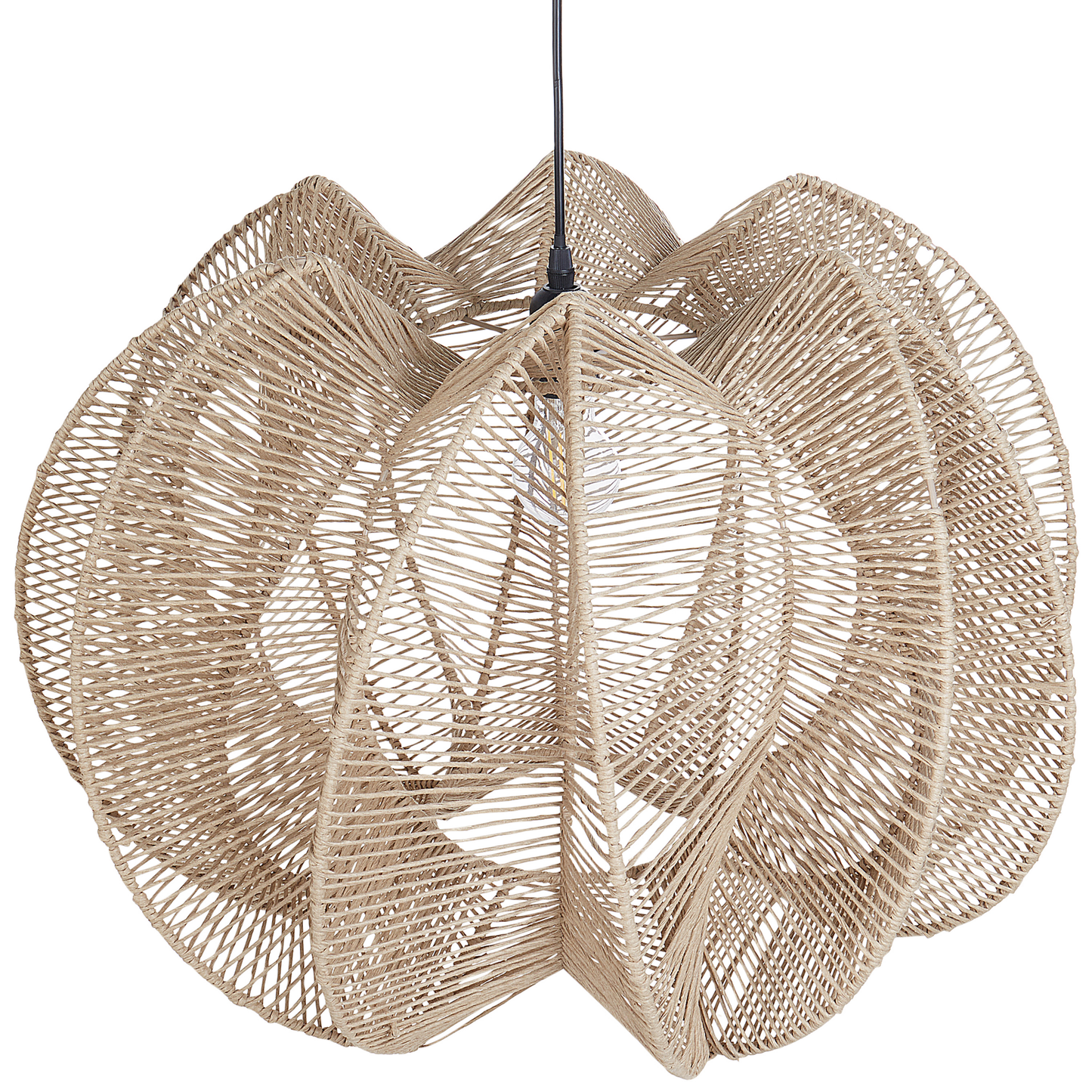 Boho Natural Paper Rope Pendant Lamp