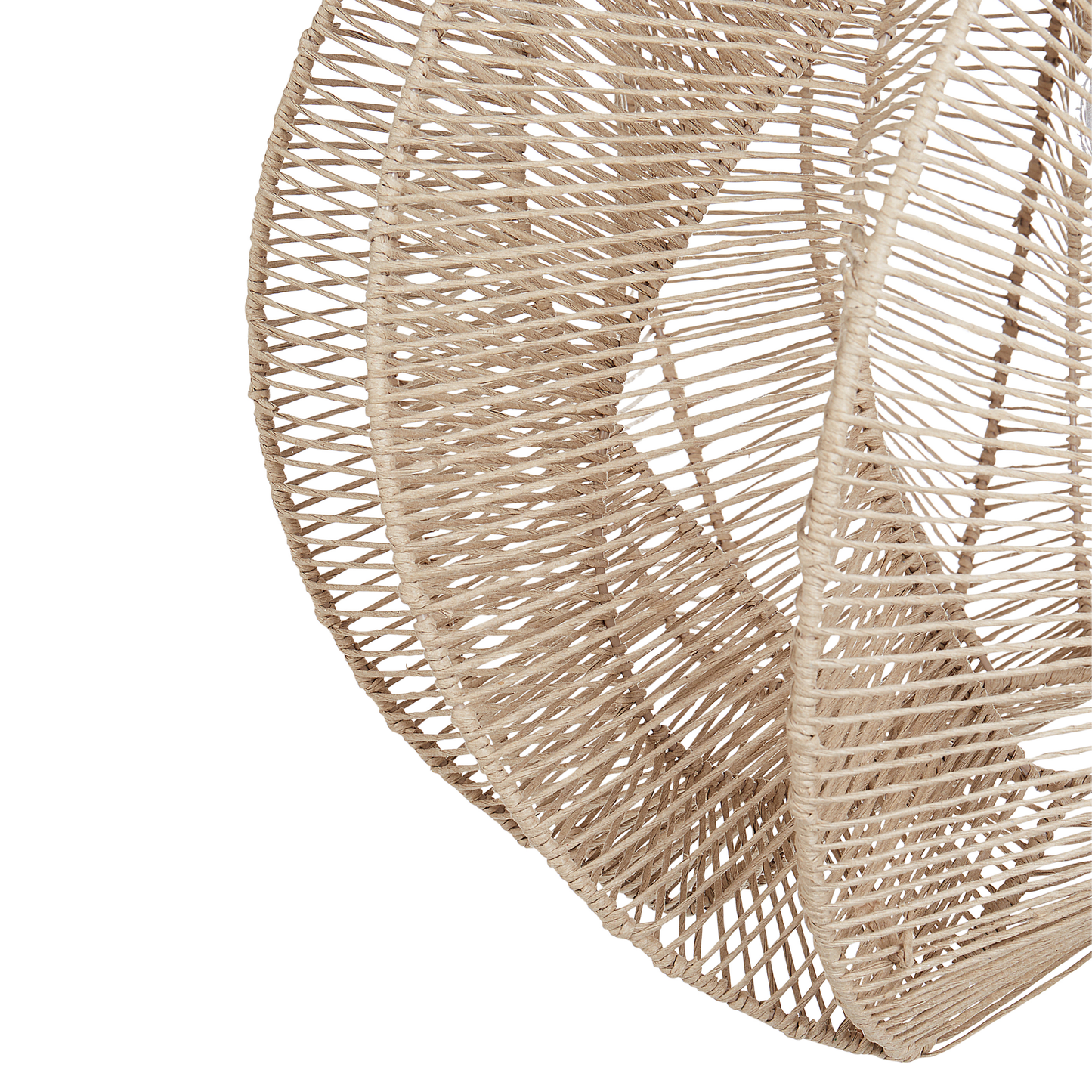 Boho Natural Paper Rope Pendant Lamp