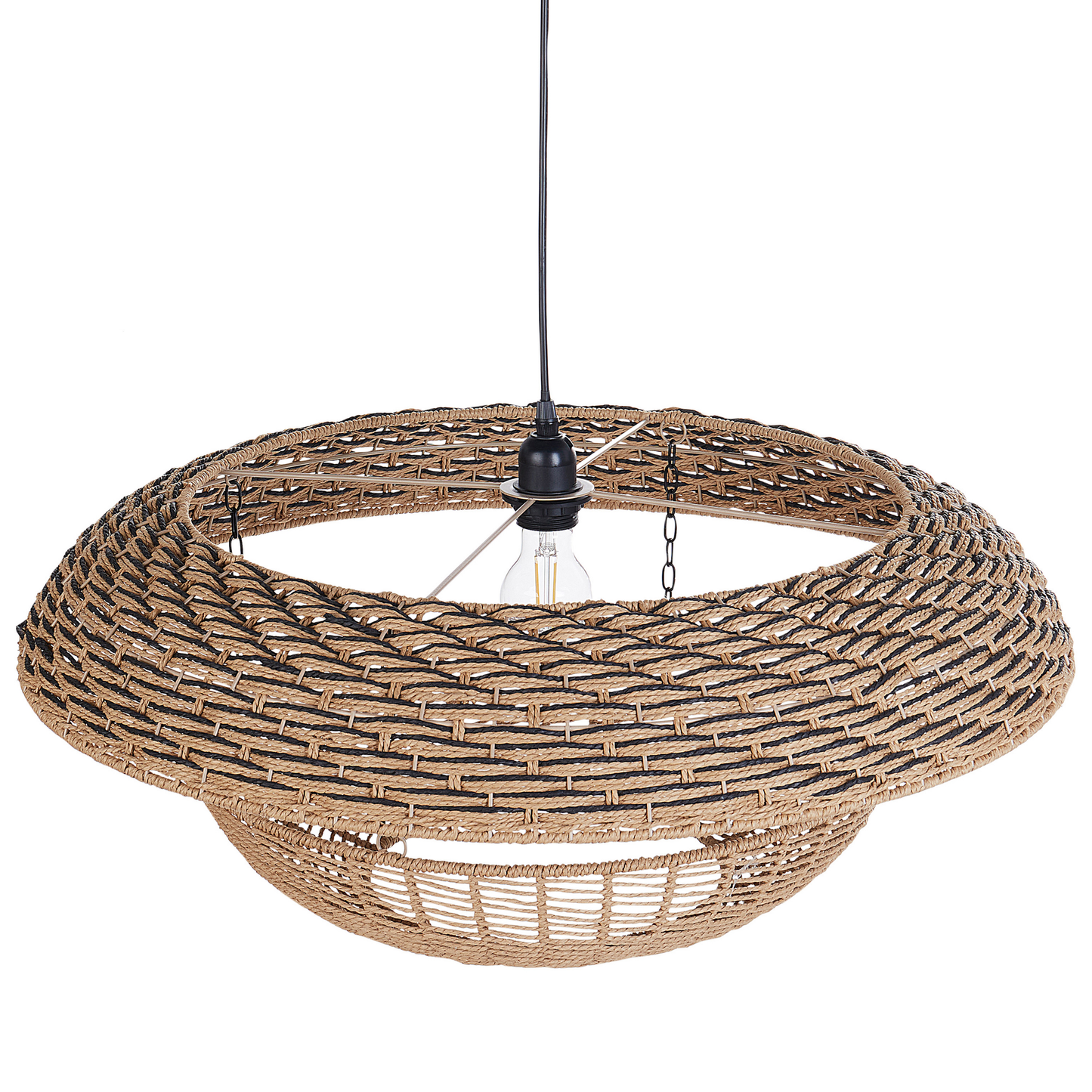 Pentant Pendant Lamp Natural Paper Rope Shade Hanging Light