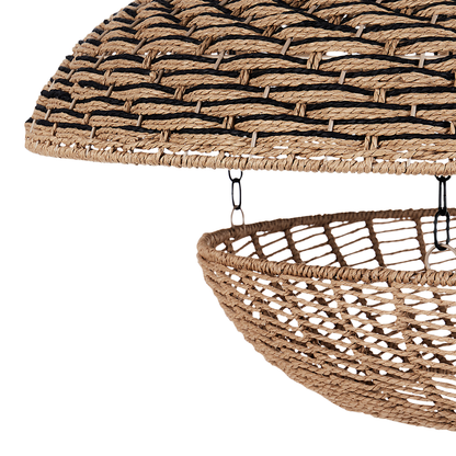 Pentant Pendant Lamp Natural Paper Rope Shade Hanging Light