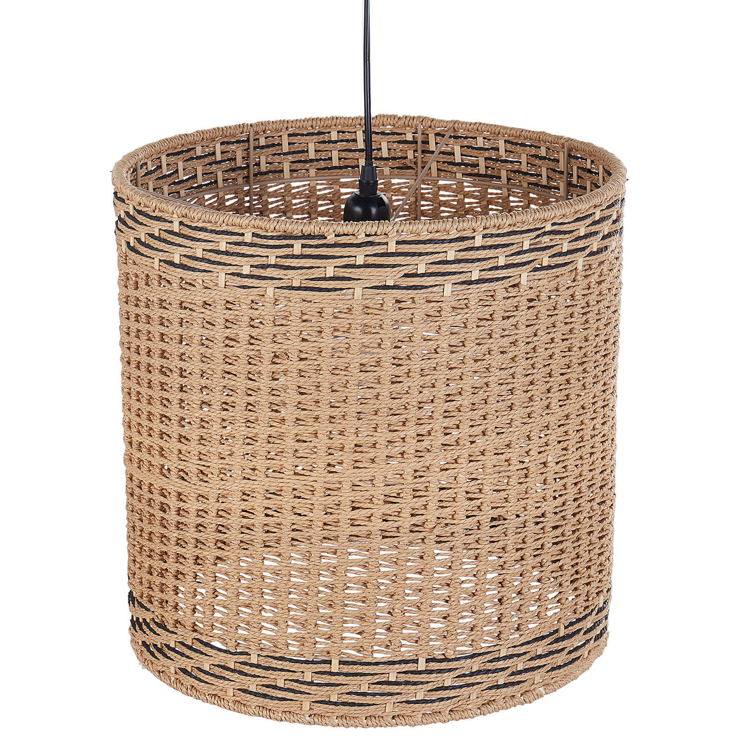 Pendant Lamp Natural Paper Rope Shade Hanging Light