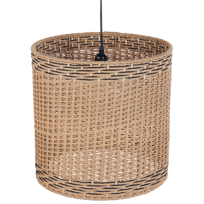 Pendant Lamp Natural Paper Rope Shade Hanging Light