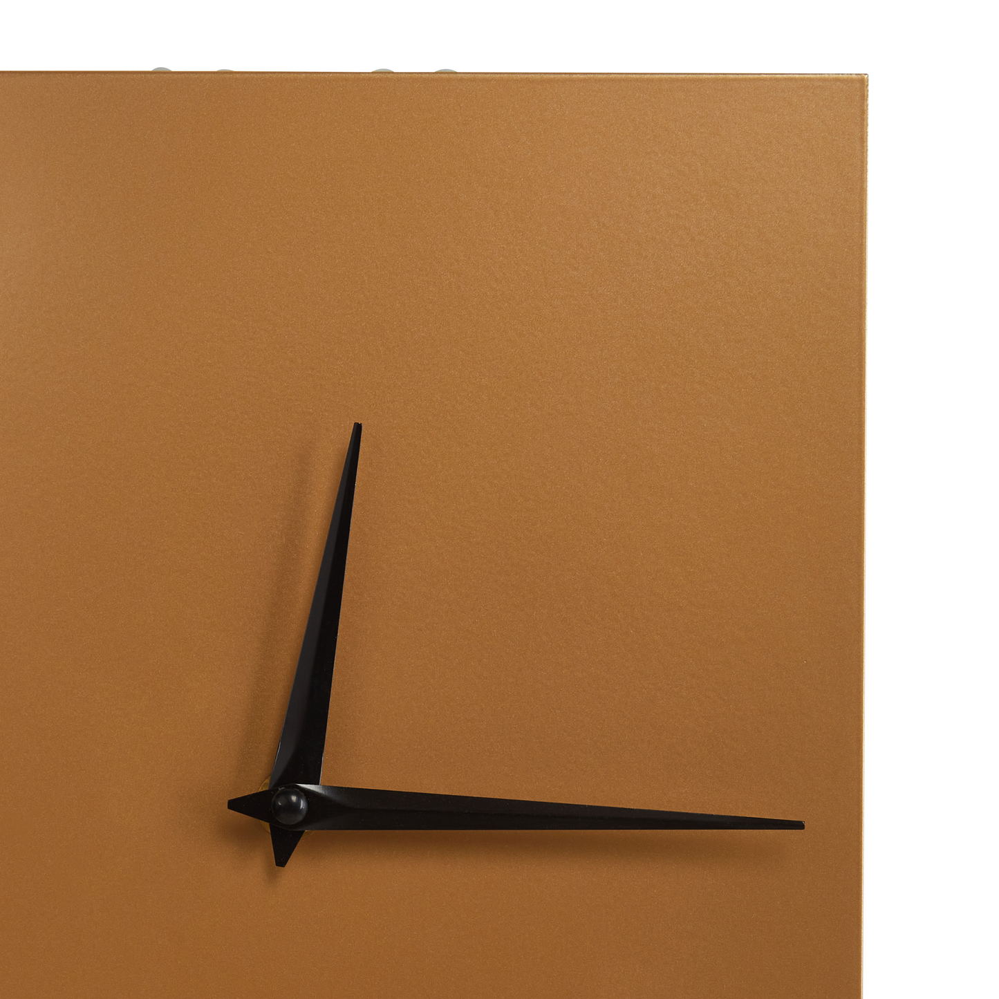Gold Wall Clock 22 x 50cm Minimalist Rectangular Design