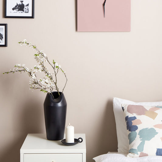 Pink Iron Frame Wall Clock 40 x 40cm Minimalist Square