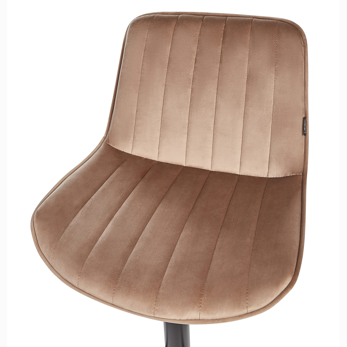 Light Brown Velvet Bar Stools 2 Pack Height Adjustable