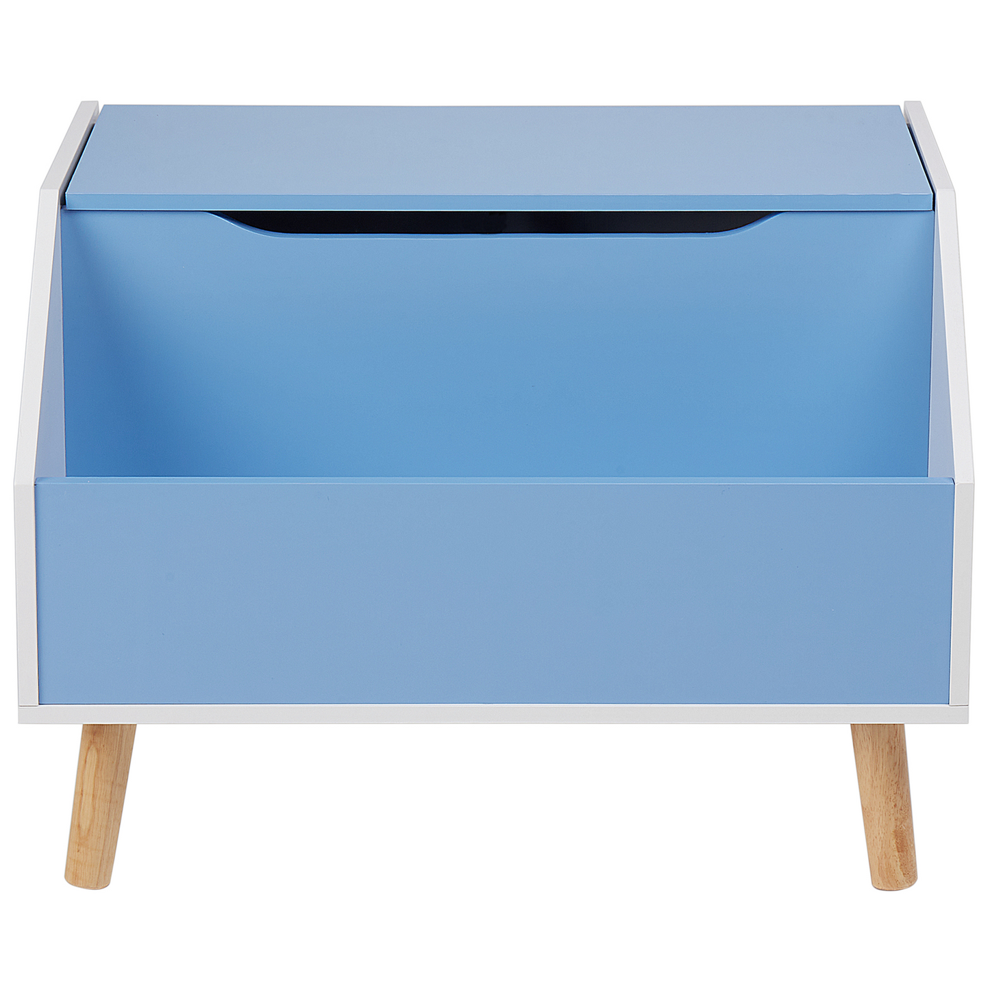 BrightNest Storage Cabinet Box Blue With Lid And Shelf For Kids Room