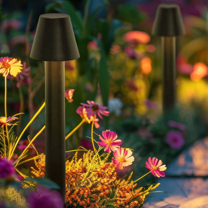 Bollard Light Black Aluminum 60cm LED Path Lamp