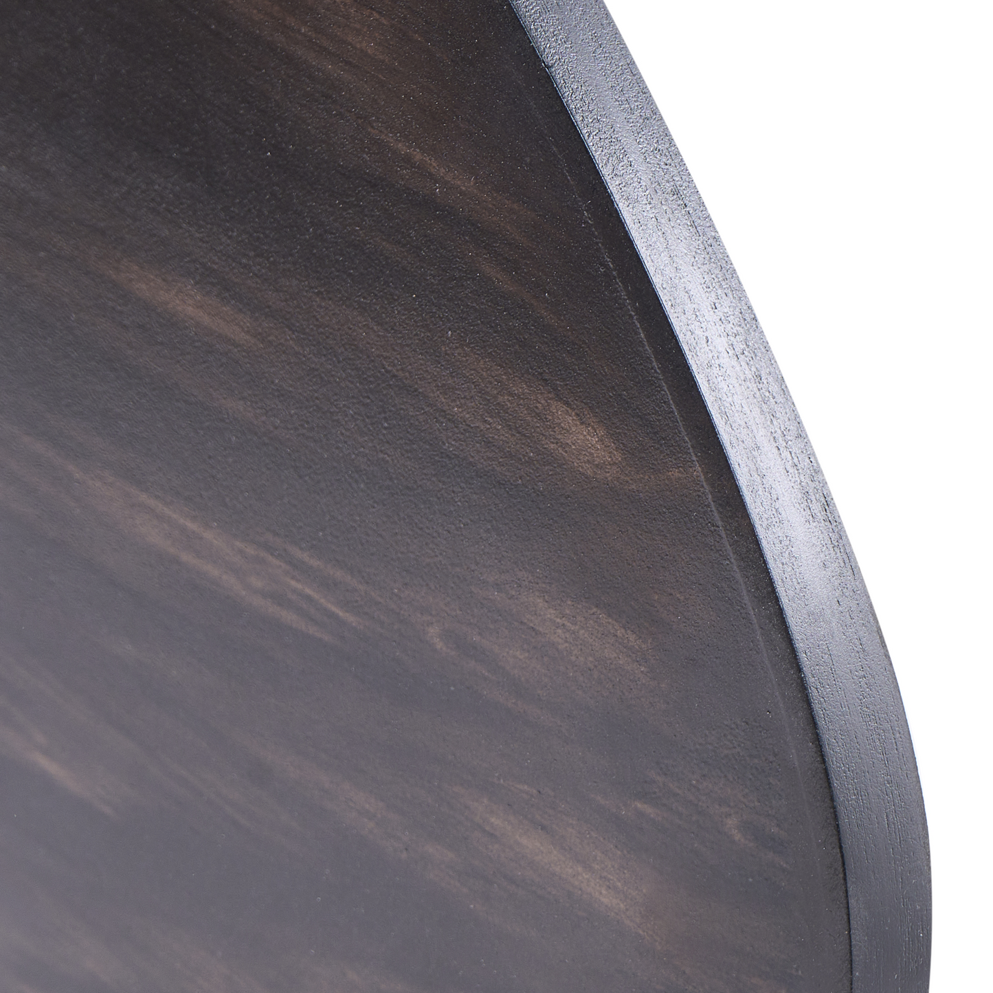 NobleTime Wall Clock Dark Brown MDF Irregular Shape With Gold Accents