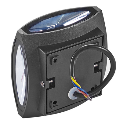 Outdoor Wall LED Lamps Set Of 2 Black Aluminium Glass 11cm